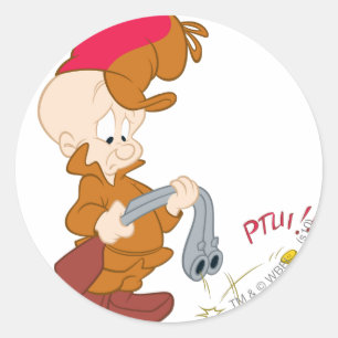 Sticker Rond Défaillance du pistolet de ELMER FUDD™
