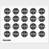 STICKER ROND DÉFENDRE LES ATOMES (Feuille)