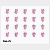 Sticker Rond Défi de jeu Axolotl Blast (Feuille)