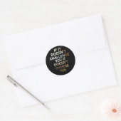 Sticker Rond Défiez-vous exercice de devis motivationnel (Enveloppe)