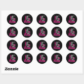 Sticker Rond Définition de Flyer de Cheerleading Flyer de Cheer (Feuille)