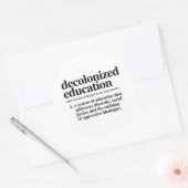 Sticker Rond Définition de l'éducation décolonisée (Enveloppe)