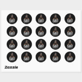 Sticker Rond Définition De L'Oncle Archevé Drôle Funkle Pour Am (Feuille)