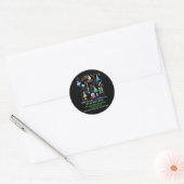 Sticker Rond Définition D'Ingénieur Chimique Comme Un Ingénieur (Enveloppe)