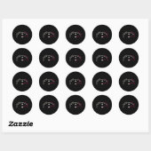 Sticker Rond Déflation de l'inflation (Feuille)