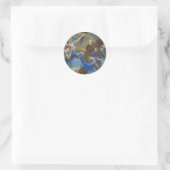Sticker Rond Degas Blue Dancers Pastel Fine Art Masterpiece (Sac)