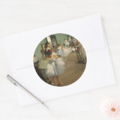 Sticker Rond Degas Dance Class Ballet Dancers Ballerina Art (Enveloppe)