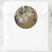 Sticker Rond Degas Dance Class Ballet Dancers Ballerina Art (Sac)