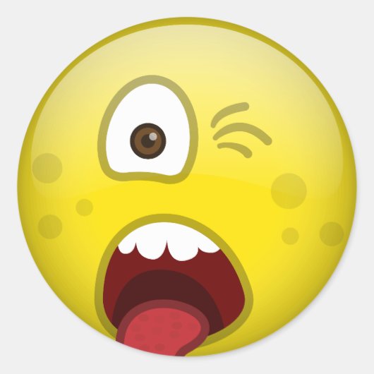 Sticker Rond dégouté (Devant)