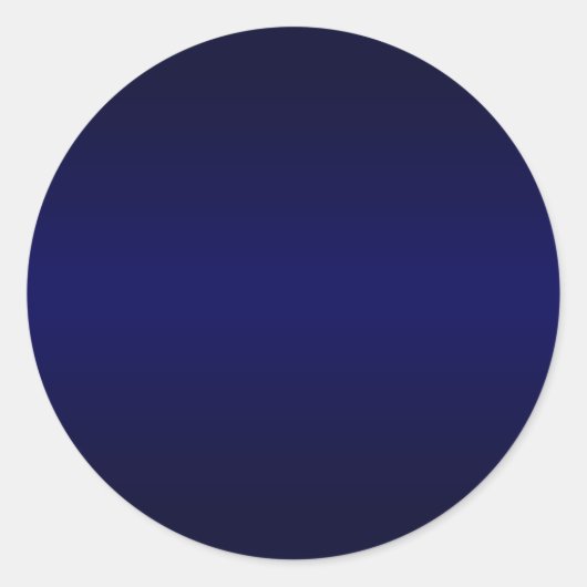 Sticker Rond Dégradé Bleu Marine Vierge (Devant)