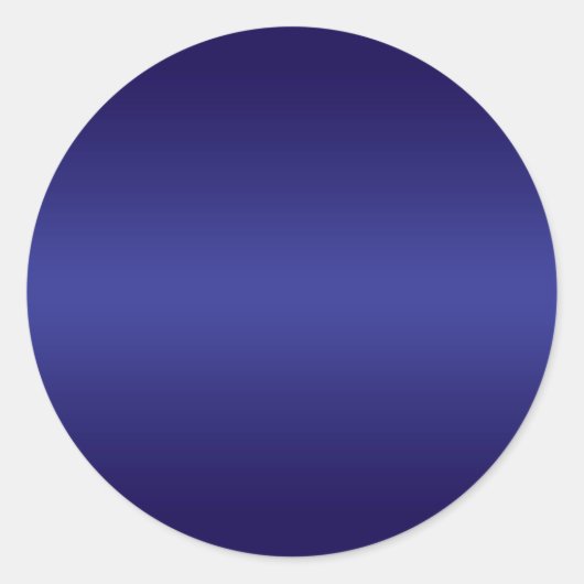 Sticker Rond Dégradé bleu profond uni (Devant)