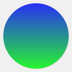 Sticker Rond Dégradé de bleu citron vert