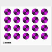 Sticker Rond dégradé de couleur (Feuille)