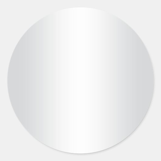 Sticker Rond Dégradé de gris clair et blanc vierge (Devant)