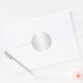 Sticker Rond Dégradé de gris clair et blanc vierge (Enveloppe)