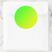 Sticker Rond dégradé jaune vert (Sac)