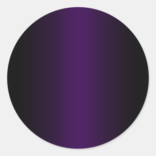 Sticker Rond Dégradé noir et violet foncé vierge (Devant)