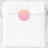 Sticker Rond Dégradé rose et rose (Sac)