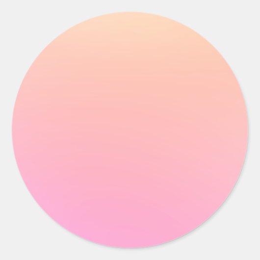 Sticker Rond Dégradé rose et rose (Devant)
