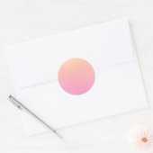 Sticker Rond Dégradé rose et rose (Enveloppe)