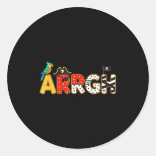 Sticker Rond Deguisement enfant halloween pirate crique citroui