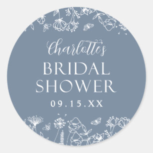 Sticker Rond Déjeuner de mariage floral élégant