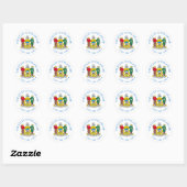 Sticker Rond Delaware (Feuille)