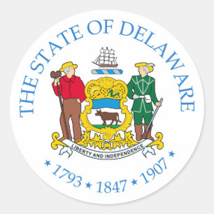 Sticker Rond Delaware