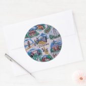 Sticker Rond Delaware P (Enveloppe)