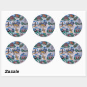 Sticker Rond Delaware P (Feuille)