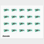 Sticker Rond Delfinbaby (Feuille)