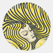 Sticker Rond Delft Salade Oil Jan Toorop (Devant)