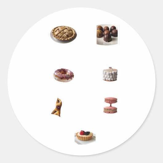 Sticker Rond "Délices de biscuits artisanaux !" (Devant)