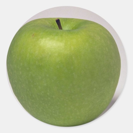 Sticker Rond Délicieuse pomme verte (Devant)