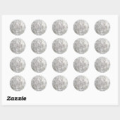 Sticker Rond Délicieux riz (Feuille)