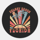 Sticker Rond Delray Beach _2 (Devant)