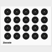 Sticker Rond Delray Beach, Plage Lover Delray Floride Tee (Feuille)