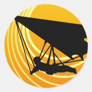 Sticker Rond deltaplane