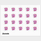 Sticker Rond Delulu Mais Mignon (Feuille)
