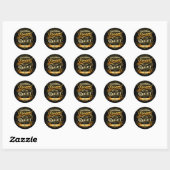 Sticker Rond Demain, les rêves deviennent réalité (Feuille)