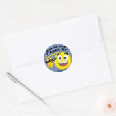 Sticker Rond Demandez-moi comment j'ai fait mon enseignant Smil (Enveloppe)