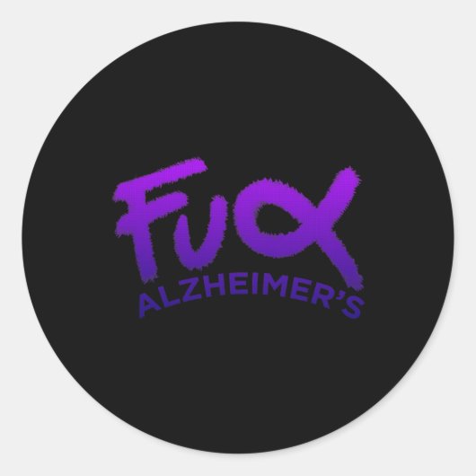 Sticker Rond Démence (Devant)