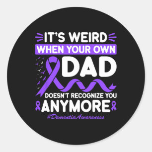 Sticker Rond Démence Papa Bizarre Ne Reconnaît Pas Mémoires Hei