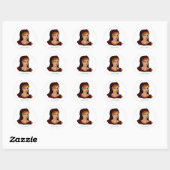 Sticker Rond Demeter - Déesse grecque (Feuille)