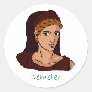 Sticker Rond Demeter - Déesse grecque