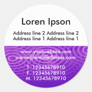 Sticker Rond Demi d'affaires de texture et de blanc 09/profil