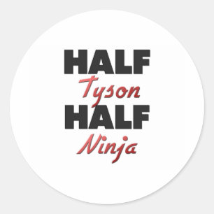 Sticker Rond Demi de Tyson demi de Ninja