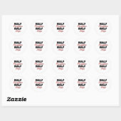 Sticker Rond Demi-jeteuse mi-Ninja (Feuille)