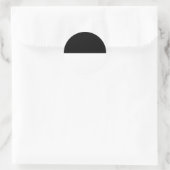 Sticker Rond Demi noir (Sac)