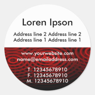 Sticker Rond Demi-texture et blanc 07 Entreprise / Profil